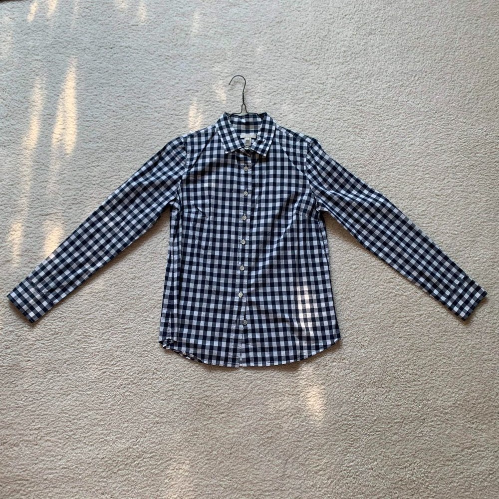 J. Crew Check Button Down Shirt